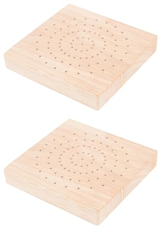 POPETPOP Présentoir à Sucettes en Bois 2 Pièces Kaki Simple pour Bonbons | Accès Facile, Exposition Nette des Confiseries, Format Compact, Comptoir, Style Sobre et Créatif
