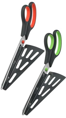 TEMPNAP Forbici per Pizza e Manico Ergonomico in Inossidabile 2 con Lama Affilata Facili da Pulire per Serate Pizza