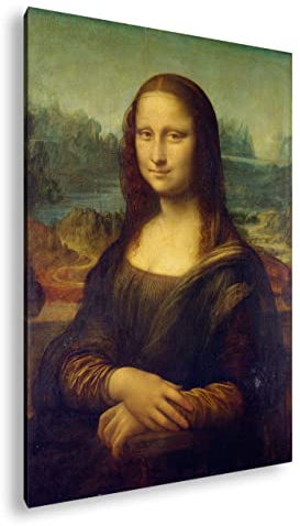 Leinwandbild Die Mona Lisa von Leonardo Da Vinci – geheimnisvolles Lächeln Format: 60x40 cm XXL Kunstdruck Bild auf Keilrahmen/Wandbild/Wohnzimmer Deko
