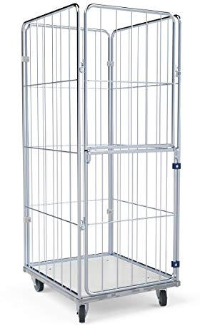 Wäschewagen 720x810x1700 mm 4-seitig mit Kunststoffboden