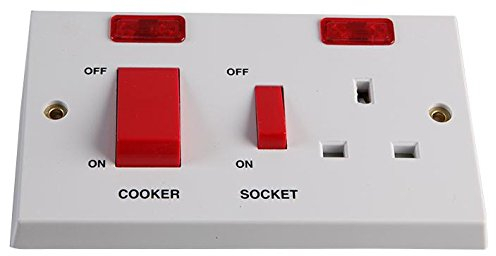 Interrupteur de cuisinière 45A/prise de commutateur 13A | Interrupteurs/prises de courant Commutateur Gammes électriques, 1 X Qté - VX9700