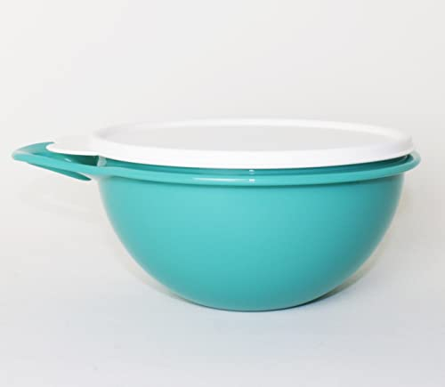 Tupperware Maximilian Schüssel Set 1,4L Türkis + Trinkbecher blau