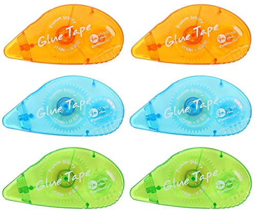 STOBOK 6stücke Doppelseitiges Klebeband Transparentes Klebeband Für Büro Schule Und Bastelarbeiten Stark Haftend Individuell Zuschneidbar Langlebig Und Praktisch Der Anwendung