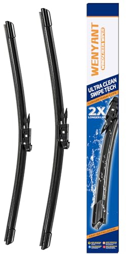 Wenyant 22/22 Windshield Wipers Compatible with 2013-2007 Chevrolet Avalanche Silverado Suburban GMC Sierra Yukon Front Wiper Blades for My Car Original Equipment Automotive Replacement (Set of 2)