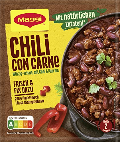 MAGGI Fix für Chili con Carne, Würzmischung, mit natürlichen Zutaten, für 2 Portionen, 42er Pack (42x33g)