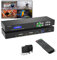 MT-VIKI Commutateur matriciel HDMI 4 x 4 4 avec extracteur Audio stéréo 3,5 mm + Interface Graphique Web, commutateur et répartiteur, 4K @ 30 Hz, EDID, RS232, Port LAN, Application (4 en 4 Sorties)