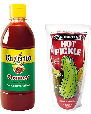 TLT FOODS - Pack Chilerito Salsa Chamoy + Pepinillo encurtido Van Holten's (S - Hot)