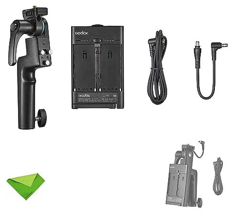 Godox ML-AK Handheld Powering Accessory Kit for Godox FH50Bi FH50R Flexible Handheld LED Light and other Lights with 1/4 Mount LED Video Light