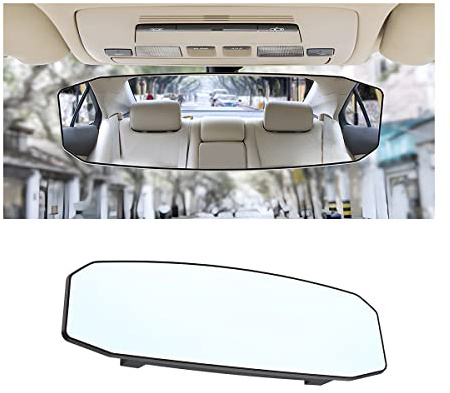 Adunsiaoto Blendschutz Autos Innenspiegel, Autospiegel Große Vision Weitwinkel Panorama Auto, Auto Rückspiegel Auto Panorama Rückspiegel, Weitwinkel-Rückspiegel Clip Auf Auto-Spiegel(Große Größe)
