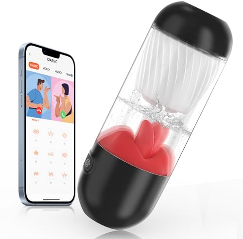PINTLE Elektrischer masturbator für männer mit APP-Steuerun - 360° Rotation 9 Vibrationsmodi sexspielzeug für die männer mit taschenmuschi - erotisches sexspielzeug solo Penis Stimulator
