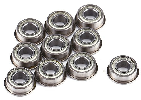 10 pezzi F686ZZ Cuscinetti a sfere flangiati in acciaio a doppia schermatura 6 * 13 * 5mm per alianti, ruote, tosaerba, stampanti, motori, riduttori, apparecchiature elettriche.
