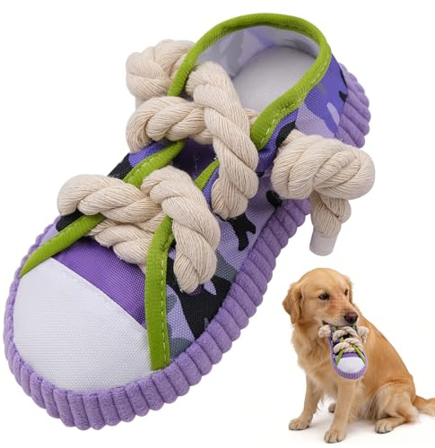 Cisolen hund tuggleksak hund leksak pipande hundleksak för aggressiv tugga söt skodesign mjuk pipande hund tugga interaktiv leksak intelligensleksak