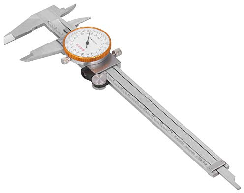 Calibrador de dial Vernier, calibrador de doble choque 0,02 Herramienta de medición manual de acero inoxidable de 0 a 150 mm para medición manual