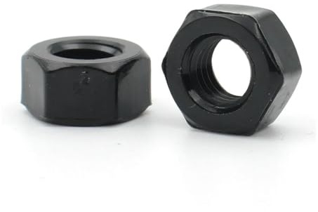 5/10/20/50 Stück M2 -M20 Schwarze oder weiße Sechskantmutter aus Kunststoff/Nylon(Black Color,M16 (5pcs))