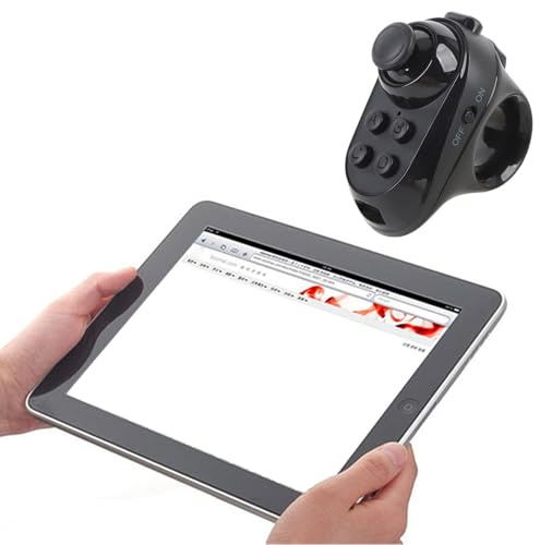 YUKERMARB Mando a Distancia Bluetooth VR, Joystick Inalámbrico para Gamepad con Control de Ratón y Función Selfie para Auriculares VR con Teléfono Inteligente y Tableta Android