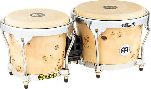 Meinl Percussion MB400DB-M Bongo-Set, Radial Ply Construction, Durchmesser 17,15 cm (6,75 Zoll) Macho und 20,32 cm (8 Zoll) Hembra, desert burl