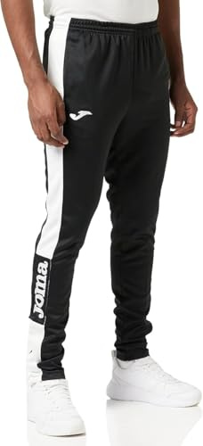Joma Championship IV Pantalones, Hombre, Negro Blanco, M