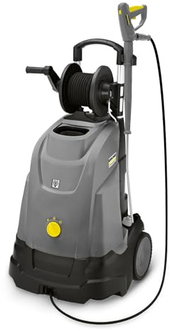 Kärcher Heißwasser-Hochdruckreiniger HDS 5/15 UX, max. 80 °C, Arbeitsdruck: 150 bar, Fördermenge: 450 l/h, Gewicht: 80,5 kg, Schlauch: 15 m, Easy!Force Advanced-Hochdruckpistole, Schlauchtrommel