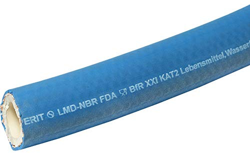 Fittingteile - Förder- Reinigungs- Dampfschläuche für Lebensmittelbereiche Heißwasser Hochtemperaturschlauch Meterware (Schlauch Ø Innen: 13,0 mm)
