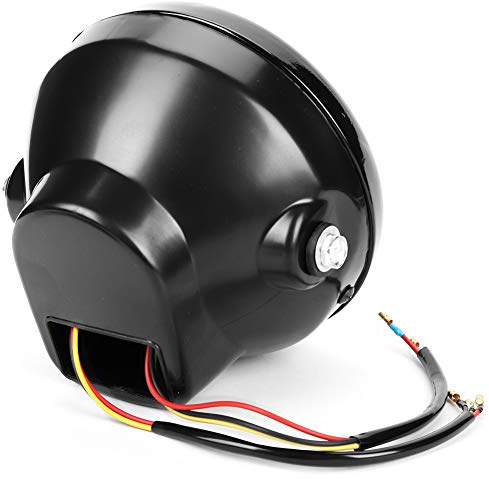 Yctze - Faro de moto, faro de motocicleta universal 7 in faro de conducción intermitente con soporte