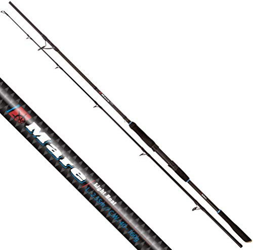 Rhino Premium Meeresrute Mare Light Boat Angelrute Hochsee-Angeln Meeresfischen Wurfgewicht 40-160g, Schwarz, 2,55 m
