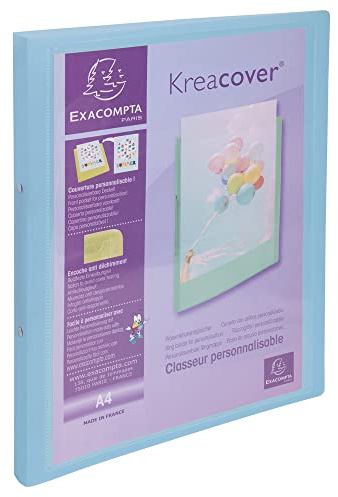 Exacompta flexibles Ringbuch A4 2 Ringe zufällige Farbe