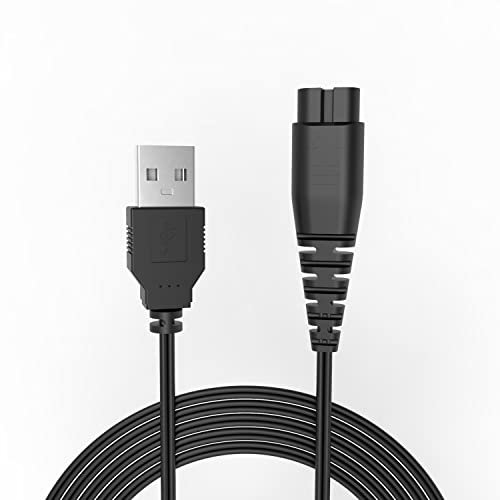 Superer 1.5M USB Charging Cable Fit for Hatteker Hair Clippers – Replacement Cord for RFC-696, RFC-695, RFC-690, RFC-692, RFC-588, RFC-598 RSCX-9598 RSCX-7568 Beard Trimmer, Shaver