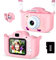 ASTGMI Appareil Photo pour Enfants, 2.0 Pouces Enfant Appareil Photo Numérique, Mini Caméra Enfant Rechargeable Caméscope Cadeau Jouet Filles Garçons de 3 à 10 Ans, vidéo HD 1080p, 32G SD Carte (Rose)