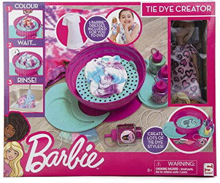 Barbie BRB-4879-V2-AMZ Tie Dye Creator | Puppe und Kleider enthalten | Farbe, Warten & Spülen | Alter 6+