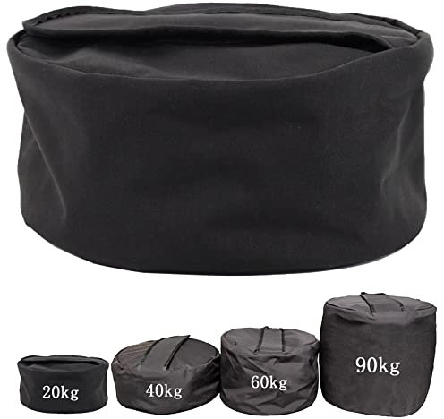 YZBBSH Training Sandbag, 20kg-90kg Heavy Duty Adjustable Oxford Clot Sandbag Nylon 1000D, für Training, Fitness und Gewichtheben (No Sand Inside),20kg