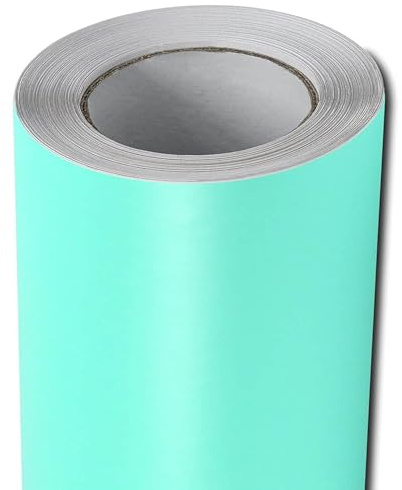 Folindo Autofolie Mint Matt (15€/m²) - 100 x 152 cm – Selbstklebende Auto Lackschutzfolie mit Luftkanal Technik – Blasenfreie Auto Folierung inkl. Rakel & Cutter – Car Wrapping Folie