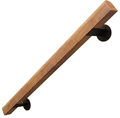 AUGUSE Handrails for Stairs Indoor Outdoor Stair Handrail Non-Slip Wood Stair Handrails Against The Wall Indoor Loft Elderly Railings Corridor Support Rod (Size : 80cm)