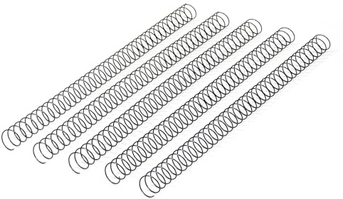 RAYSON Encuadernación de espiral metálica, Capacidad de 60 hojas, 11,1 mm, paso 3:1, A4, negro, paquete de 100