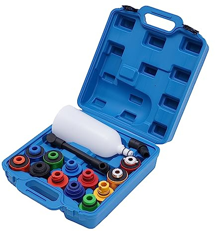 Set di imbuti per olio motore, imbuto per olio, versione in plastica, imbuto universale, 15 pezzi, rotondo, olio motore, imbuto olio, kit adattatore