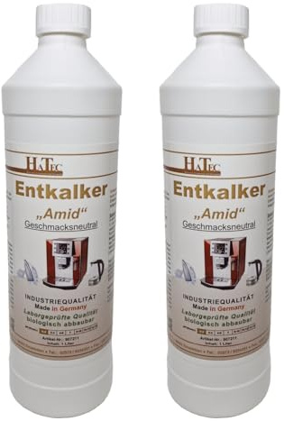 HaTec - Descalcificador universal Amid de 2 litros, 20 – 40, sabor completo a partir de la primera taza, descalcificación para Delonghi, Siemens, EQ, Bosch, Krups, Jura, Miele, Melitta, WMF, etc.