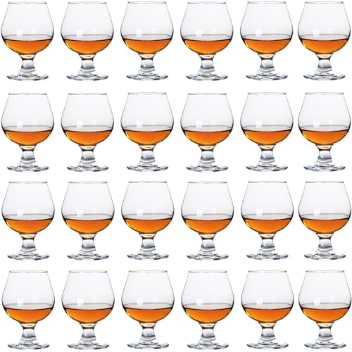 Srgeilzati Snifters Shot Glasses Set of 24 Cognac Glasses | Port Wine Glasses | Liqueur (50ml | 1.75 floz)