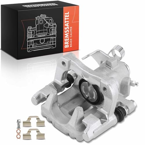 Frankberg Bremssattel Bremszange Hinten Links mit Halter 1J0615423 | Lochabstand Halterung 90mm, Aluminium; Kompatibel mit Cordoba 6K1 6K2, Golf IV Van 1J1, A3 8L1, New Beetle 1C1 9C1