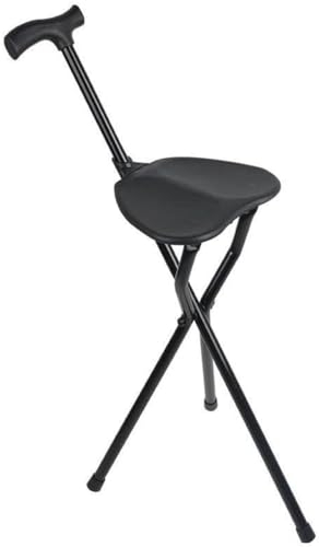 Bastone Da Passeggio Con Sedile Sedia Pieghevole In Canna Ausilio Per La Mobilità Indipendente Sgabello Treppiede In Canna Sedia Da Escursionismo Da Viaggio Per Anziani E Disabili