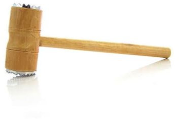 Cabilock Martello Batticarne Bifacciale Inossidabile per Ammorbidire e Carne Maiale e Strumento Ergonomico per Cucina e Barbecue