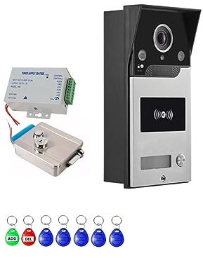 Videocitofono intelligente WIFI, campanello, telecamera esterna, telefono senza fili, sistema citofonico POE per casa, appartamento, facile installazione (dimensioni: kit C, aggiungi scheda TF da 32