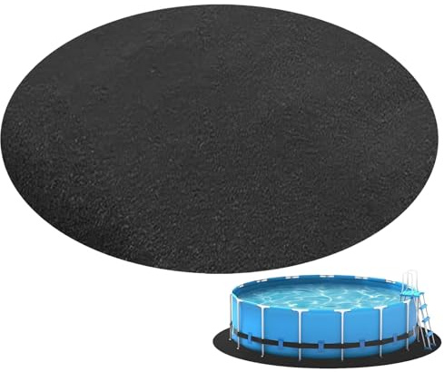 ABO ve Bodenmatte für Schwimmbad, 3,6 m, rund, Schaumstoffmatte für den Außenbereich, für Bodenschwimmbäder, Whirlpools, Bodenpolster, Unterpool-Plane, Pannen-Prävention für Resort, Freizeit, Villen
