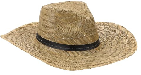 DOITOOL Chapeau de Paille Homme Bord Large Protection UV, Large Rebord, Léger et Décoratif, Plage Activités en Extérieur en Été