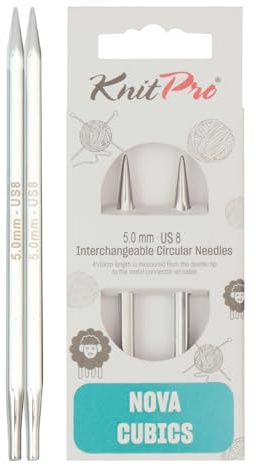 KnitPro Nova Cubics Austauschbare Nadelspitzen 5 (13cm) | 5mm