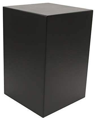 Paintersisters Sockel Schwarz lackiert L 20x20x30cm Pflanzensäule Würfel | Dekosockel aus MDF, schwarz lackiert, für Skulpturen, Kunst, Deko, Galerie, Schaufenster, Messe & Wohnraum, allseitig zu
