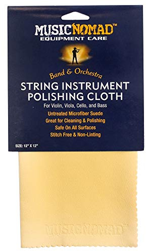 MusicNomad stränginstrument premium mikrofiber poleringstrasa (MN731) 30 cm x 30 cm