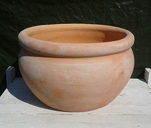 Blumentopf 30 cm Durchmessser, echt Terracotta Terrakotta Garten Deko Blumenkübel Pflanztopf