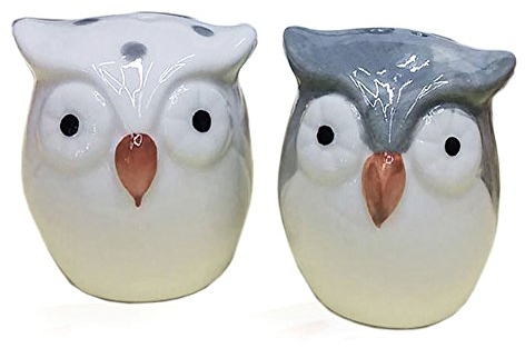 Eleoption Cute owl Salt and Pepper shakers