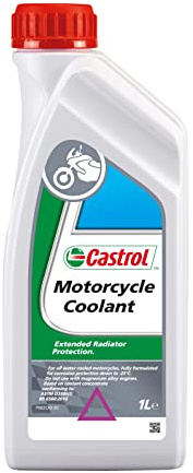Castrol Motorcycle Coolant, 1L | MOTORCYCLE COOLANT bis -23 °C, gebrauchsfertig vorgemischt, organisch, OEM 154D1C, 15F1CA geeignet für Motoren aus Aluminium
