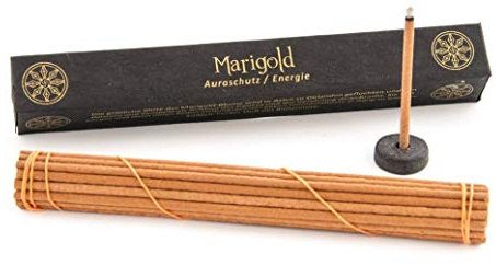 Räucherstäbchen Tibetan Line Marigold Berk HS-525 27 Stäbchen plus Halter