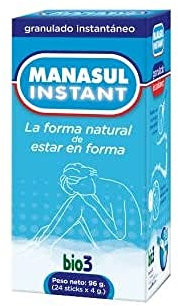 Manasul Instant - Sticks Monodosis - Ayuda a Regular y Facilitar el Tránsito Intestinal - Facilita la Eliminación de Grasas y Toxinas - 24 Sticks